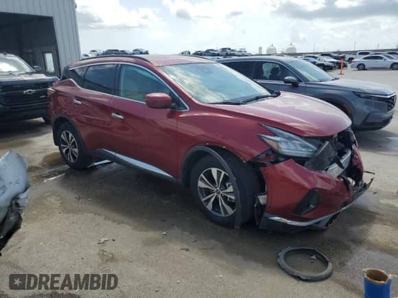 2024 Nissan Murano SV z VIN 5N1AZ2BJ0RC100599, wystawiony jako Copart lot #59902245 z przebiegiem 48 355 mil mil oraz Szkoda całkowita • Salvage title. Historia ofert i sprzedaży dostępna na DreamBid. Obrazek 4.