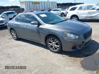 2014 Nissan Maxima S with VIN 1N4AA5AP1EC490793, listed as a IAAI auction lot 42945625 with 119,925 mi miles and . Bid and sale history available at DreamBid. Image 1.