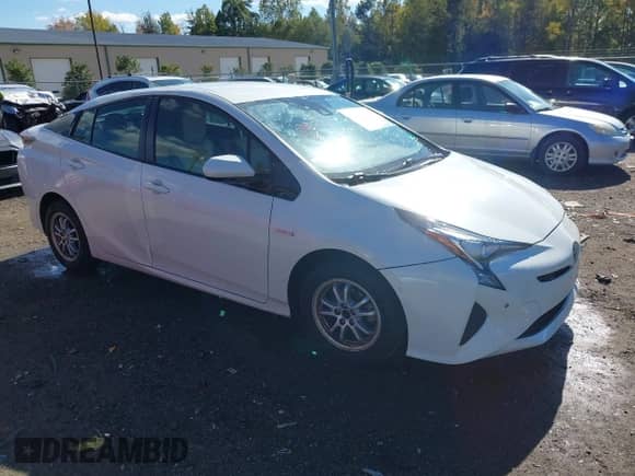 2018 Toyota Prius Two Eco z VIN JTDKARFU3J3553553, wystawiony jako IAAI lot #43484932 z przebiegiem 185 238 mil mil oraz . Historia ofert i sprzedaży dostępna na DreamBid. Obrazek 1.