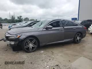 2022 Honda Accord Touring с VIN 1HGCV2F96NA007411, выставлен на аукционе Copart как лот 61187165 с пробегом 39 007 миль миль и Списание • Salvage title. История ставок и продаж доступна на DreamBid. Изображение 1.