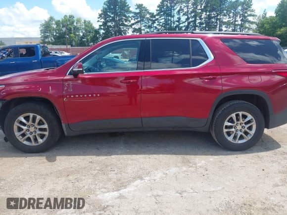 2020 Chevrolet Traverse LT with VIN 1GNERHKW6LJ296465, listed as a IAAI auction lot 42566508 with 77,678 mi miles and . Bid and sale history available at DreamBid. Image 15.