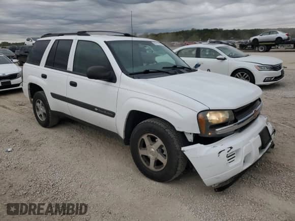 2004 Chevrolet TrailBlazer LS with VIN 1GNDT13S442424200, listed as a Copart auction lot 85781525 with 130,787 mi miles and Salvage title. Bid and sale history available at DreamBid. Image 4.