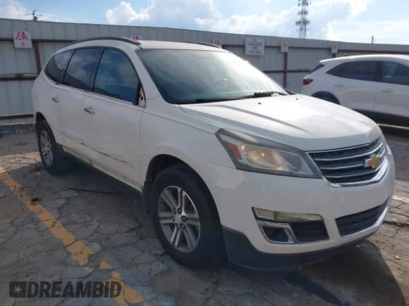 2015 Chevrolet Traverse LT with VIN 1GNKRHKD7FJ117517, listed as a IAAI auction lot 43402929 with 77,894 mi miles and . Bid and sale history available at DreamBid. Image 1.