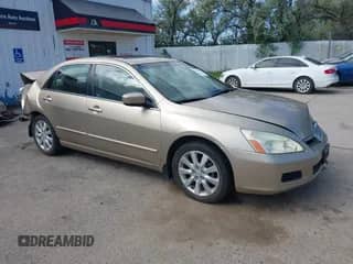 2006 Honda Accord EX-L z VIN 1HGCM66516A027512, wystawiony jako IAAI lot #42397707 z przebiegiem Nie podano mil oraz . Historia ofert i sprzedaży dostępna na DreamBid. Obrazek 1.