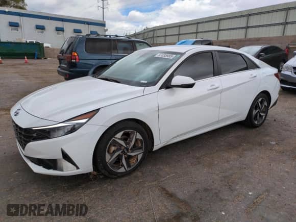 2023 Hyundai Elantra Limited с VIN KMHLN4AJ9PU091653, выставлен на аукционе Copart как лот 57335985 с пробегом 25 592 миль миль и Списание • Salvage title. История ставок и продаж доступна на DreamBid. Изображение 1.