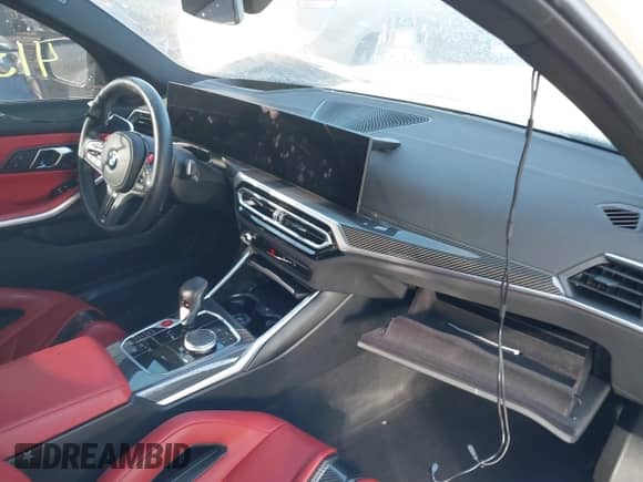 2024 BMW M3 Competition xDrive with VIN WBS43AY01RFS56024, listed as a IAAI auction lot 41339517 with 8,182 mi miles and . Bid and sale history available at DreamBid. Image 5.