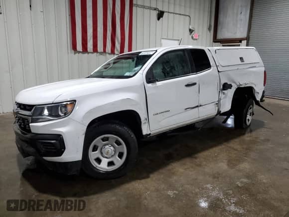 2021 Chevrolet Colorado 4WD Work Truck с VIN 1GCHTBEA6M1122224, выставлен на аукционе Copart как лот 70592974 с пробегом 38 979 миль миль и Списание • Salvage title. История ставок и продаж доступна на DreamBid. Изображение 1.