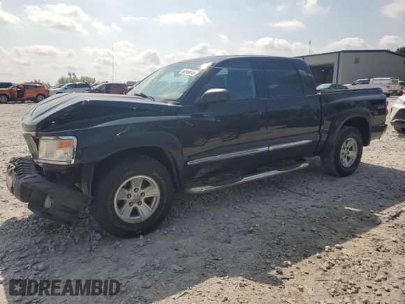 2008 Dodge Dakota Laramie with VIN 1D7HW58N38S602606, listed as a Copart auction lot 60968645 with 120,565 mi miles and Clean title. Bid and sale history available at DreamBid. Image 1.