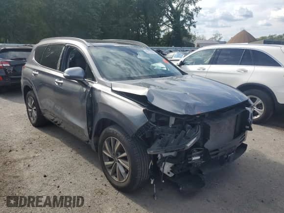 2019 Hyundai Santa Fe Limited with VIN 5NMS53AD8KH051438, listed as a Copart auction lot 80125035 with Not provided miles and Salvage title. Bid and sale history available at DreamBid. Image 4.