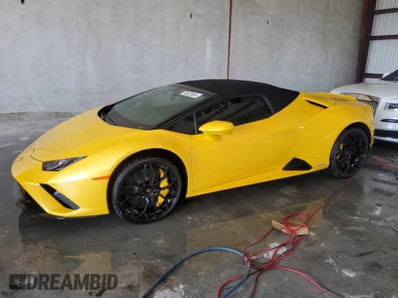 2023 Lamborghini Huracan с VIN ZHWUT5ZF1PLA23321, выставлен на аукционе Copart как лот 74672934 с пробегом Не указан миль и На запчасти • Non repairable. История ставок и продаж доступна на DreamBid. Изображение 1.