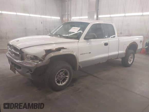 1999 Dodge Dakota SLT with VIN 1B7GG22XXXS254782, listed as a IAAI auction lot 41847644 with 164,607 mi miles and . Bid and sale history available at DreamBid. Image 2.