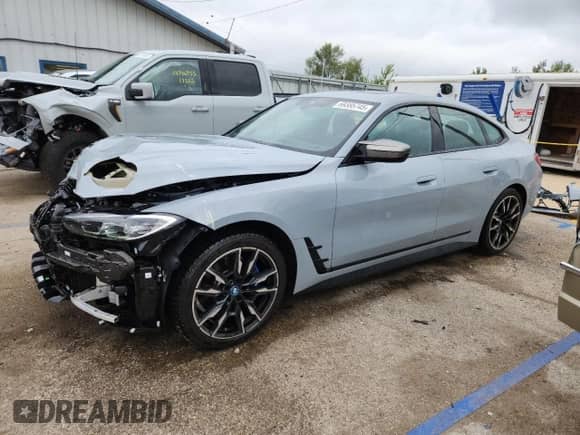2023 BMW i4 M50 с VIN WBY33AW04PFP30405, выставлен на аукционе Copart как лот 69385745 с пробегом 50 940 миль миль и Списание • Salvage title. История ставок и продаж доступна на DreamBid. Изображение 1.
