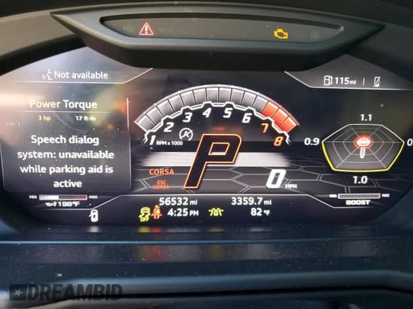 2019 Lamborghini Urus with VIN ZPBUA1ZL5KLA05920, listed as a Copart auction lot 77093634 with 56,532 mi miles and Salvage title. Bid and sale history available at DreamBid. Image 9.