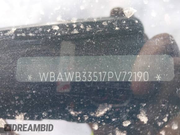 2007 BMW 3 Series 328i z VIN WBAWB33517PV72190, wystawiony jako IAAI lot #42896035 z przebiegiem 212 613 mil mil oraz . Historia ofert i sprzedaży dostępna na DreamBid. Obrazek 9.