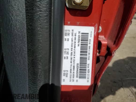 2004 Dodge Intrepid ES z VIN 2B3HD56M04H628769, wystawiony jako Copart lot #69002315 z przebiegiem Nie podano mil oraz Czysty tytuł • Clean title. Historia ofert i sprzedaży dostępna na DreamBid. Obrazek 12.