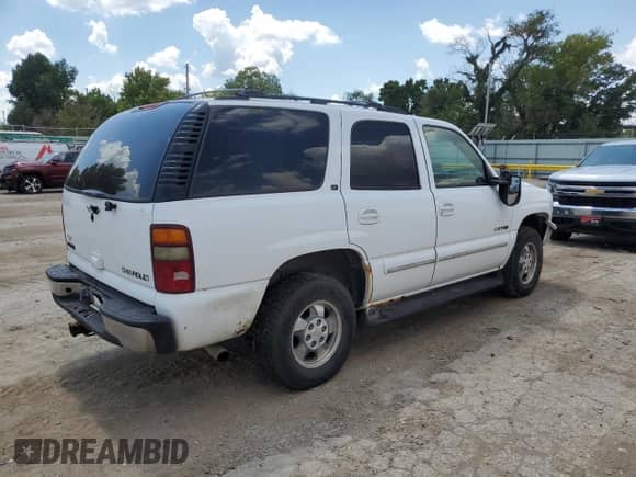 2001 Chevrolet Tahoe LT with VIN 1GNEK13T81R133542, listed as a Copart auction lot 69115805 with Not provided miles and Salvage title. Bid and sale history available at DreamBid. Image 3.