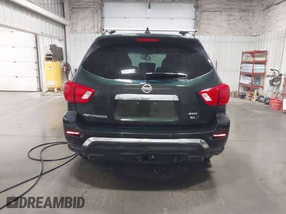 2019 Nissan Pathfinder SL with VIN 5N1DR2MM2KC583491, listed as a IAAI auction lot 41896619 with 110,893 mi miles and . Bid and sale history available at DreamBid. Image 17.