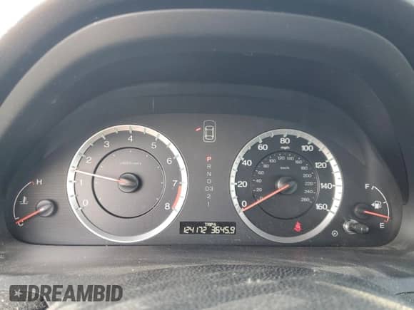 2010 Honda Accord EX with VIN 1HGCP2F75AA083964, listed as a Copart auction lot 84819205 with 124,172 mi miles and Salvage title. Bid and sale history available at DreamBid. Image 9.