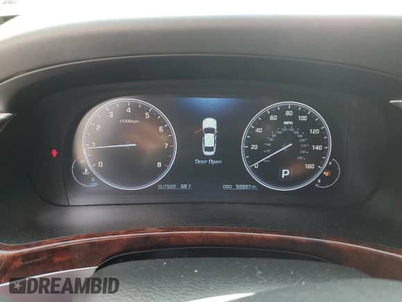 2014 Hyundai Equus Ultimate с VIN KMHGH4JH9EU089632, выставлен на аукционе Copart как лот 80499834 с пробегом 59 937 миль миль и Списание • Salvage title. История ставок и продаж доступна на DreamBid. Изображение 9.