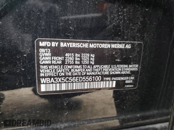 2014 BMW 3 Series 328i Gran Turismo xDrive с VIN WBA3X5C56ED556100, выставлен на аукционе Copart как лот 86187475 с пробегом 164 064 миль миль и Чистый • Clean title. История ставок и продаж доступна на DreamBid. Изображение 12.