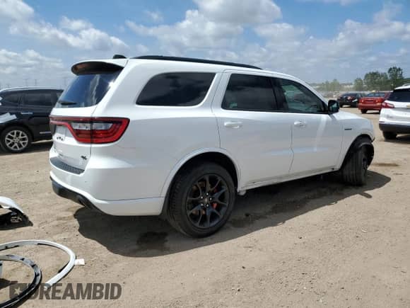 2024 Dodge Durango R/T Plus with VIN 1C4SDJCT4RC155431, listed as a Copart auction lot 62893525 with 14,612 mi miles and Salvage title. Bid and sale history available at DreamBid. Image 3.