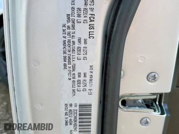 2019 Chrysler 300 Touring с VIN 2C3CCAAG8KH682943, выставлен на аукционе Copart как лот 70071455 с пробегом 42 623 миль миль и Списание • Salvage title. История ставок и продаж доступна на DreamBid. Изображение 12.