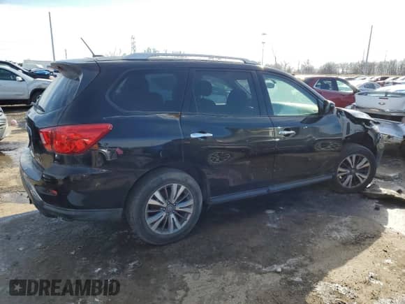 2018 Nissan Pathfinder SV with VIN 5N1DR2MM8JC659052, listed as a Copart auction lot 44694835 with 91,035 mi miles and Clean title. Bid and sale history available at DreamBid. Image 3.