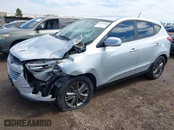 2014 Hyundai Tucson GLS z VIN KM8JT3AF8EU894227, wystawiony jako IAAI lot #43262084 z przebiegiem 120 601 mil mil oraz . Historia ofert i sprzedaży dostępna na DreamBid. Obrazek 2.