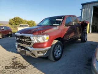 2023 Ram 1500 Big Horn with VIN 1C6RRFBG5PN647282, listed as a Copart auction lot 77573254 with 53,686 mi miles and Salvage title. Bid and sale history available at DreamBid. Image 1.