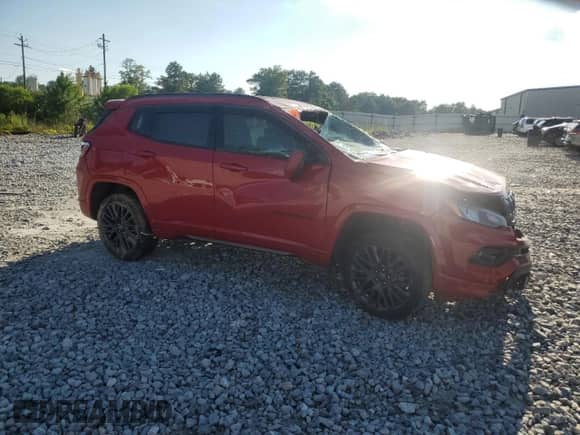 2022 Jeep Compass (RED) Edition with VIN 3C4NJDCB5NT132656, listed as a Copart auction lot 62827535 with Not provided miles and Salvage title. Bid and sale history available at DreamBid. Image 4.