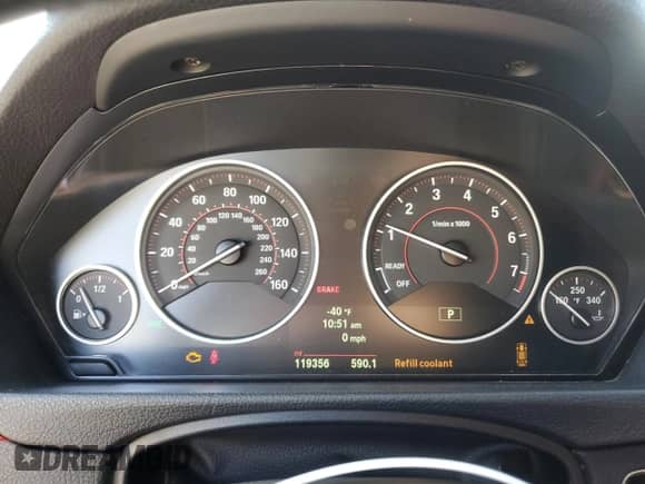 2014 BMW 4 Series 435i with VIN WBA3R1C58EF729140, listed as a Copart auction lot 81589195 with 119,356 mi miles and Clean title. Bid and sale history available at DreamBid. Image 9.