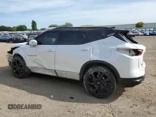 2022 Chevrolet Blazer RS с VIN 3GNKBKRS1NS154260, выставлен на аукционе Copart как лот 71855255 с пробегом 20 680 миль миль и На запчасти • Non repairable. История ставок и продаж доступна на DreamBid. Изображение 2.