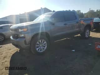 2021 Chevrolet Silverado 1500 Custom with VIN 3GCPWBEK6MG456038, listed as a Copart auction lot 83942575 with 81,793 mi miles and Salvage title. Bid and sale history available at DreamBid. Image 1.