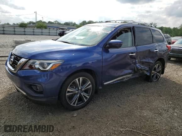 2018 Nissan Pathfinder SL with VIN 5N1DR2MN7JC675199, listed as a Copart auction lot 57349365 with 67,608 mi miles and Non repairable. Bid and sale history available at DreamBid. Image 1.