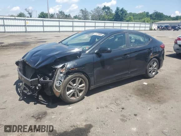 2017 Hyundai Elantra Value Edition z VIN KMHD84LFXHU170013, wystawiony jako Copart lot #61629005 z przebiegiem 96 908 mil mil oraz Szkoda całkowita • Salvage title. Historia ofert i sprzedaży dostępna na DreamBid. Obrazek 1.