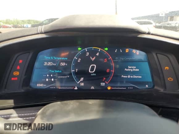 2024 Chevrolet Corvette 1LT с VIN 1G1YA2D44R5101947, выставлен на аукционе Copart как лот 56079664 с пробегом 6 340 миль миль и На запчасти • Non repairable. История ставок и продаж доступна на DreamBid. Изображение 9.