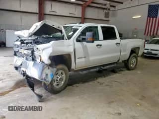 2018 Chevrolet Silverado 2500HD Work Truck with VIN 1GC1KUEG7JF240821, listed as a Copart auction lot 59958625 with 215,611 mi miles and Salvage title. Bid and sale history available at DreamBid. Image 1.