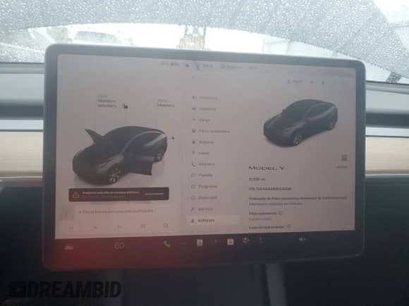2024 Tesla Model Y с VIN 7SAYGDED6RF018828, выставлен на аукционе Copart как лот 71609855 с пробегом 21 820 миль миль и На запчасти • Non repairable. История ставок и продаж доступна на DreamBid. Изображение 9.
