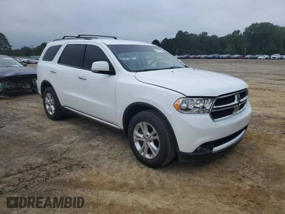 2013 Dodge Durango Crew with VIN 1C4RDHDG2DC673135, listed as a Copart auction lot 81417765 with 163,493 mi miles and Salvage title. Bid and sale history available at DreamBid. Image 4.
