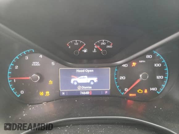 2021 Chevrolet Colorado 4WD ZR2 with VIN 1GCPTEE12M1164645, listed as a Copart auction lot 47845905 with 74,648 mi miles and Salvage title. Bid and sale history available at DreamBid. Image 9.