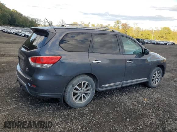 2013 Nissan Pathfinder SL with VIN 5N1AR2MMXDC615674, listed as a Copart auction lot 84444595 with 167,824 mi miles and Salvage title. Bid and sale history available at DreamBid. Image 3.