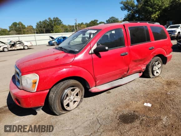 2004 Dodge Durango SLT с VIN 1D4HD48N04F186286, выставлен на аукционе Copart как лот 86502275 с пробегом 187 860 миль миль и Списание • Salvage title. История ставок и продаж доступна на DreamBid. Изображение 1.