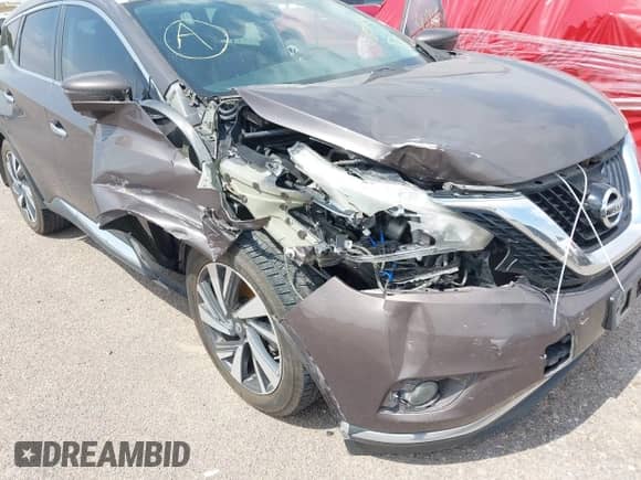 2018 Nissan Murano SV with VIN 5N1AZ2MH7JN155585, listed as a IAAI auction lot 42365733 with 96,096 mi miles and . Bid and sale history available at DreamBid. Image 6.