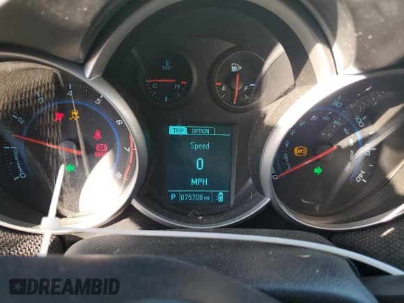 2014 Chevrolet Cruze 1LT with VIN 1G1PC5SB1E7263896, listed as a Copart auction lot 84775505 with 75,708 mi miles and Salvage title. Bid and sale history available at DreamBid. Image 9.