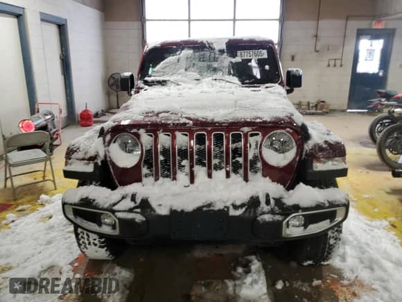 2021 Jeep Wrangler Unlimited Sahara с VIN 1C4HJXENXMW608575, выставлен на аукционе Copart как лот 87757605 с пробегом 15 865 миль миль и Списание • Salvage title. История ставок и продаж доступна на DreamBid. Изображение 5.