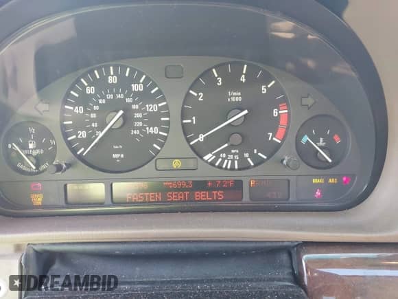 2000 BMW 7 Series 740iL with VIN WBAGH8348YDP09099, listed as a IAAI auction lot 43078448 with 288,396 mi miles and . Bid and sale history available at DreamBid. Image 7.
