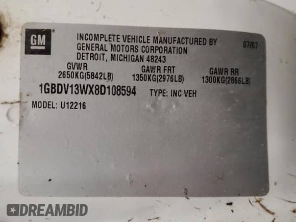 2008 Chevrolet Uplander LS Fleet с VIN 1GBDV13WX8D108594, выставлен на аукционе Copart как лот 86410695 с пробегом 72 256 миль миль и Чистый • Clean title. История ставок и продаж доступна на DreamBid. Изображение 13.