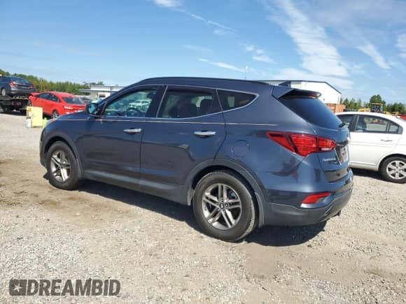 2017 Hyundai Santa Fe 2.4L with VIN 5XYZU3LB6HG387721, listed as a Copart auction lot 81710025 with 105,632 mi miles and Salvage title. Bid and sale history available at DreamBid. Image 2.