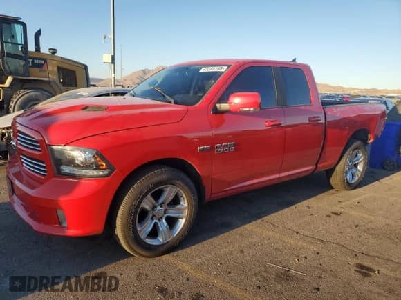 2014 Ram 1500 Sport with VIN 1C6RR6HT0ES441953, listed as a Copart auction lot 43285195 with 107,971 mi miles and Salvage title. Bid and sale history available at DreamBid. Image 1.