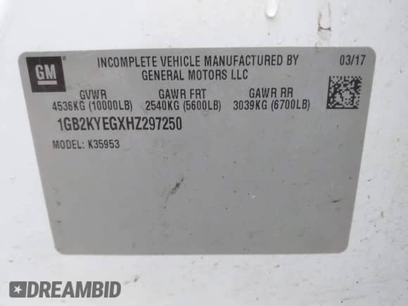 2017 Chevrolet Silverado 3500HD с VIN 1GB2KYEGXHZ297250, выставлен на аукционе IAAI как лот 43264239 с пробегом 228 188 миль миль и . История ставок и продаж доступна на DreamBid. Изображение 9.